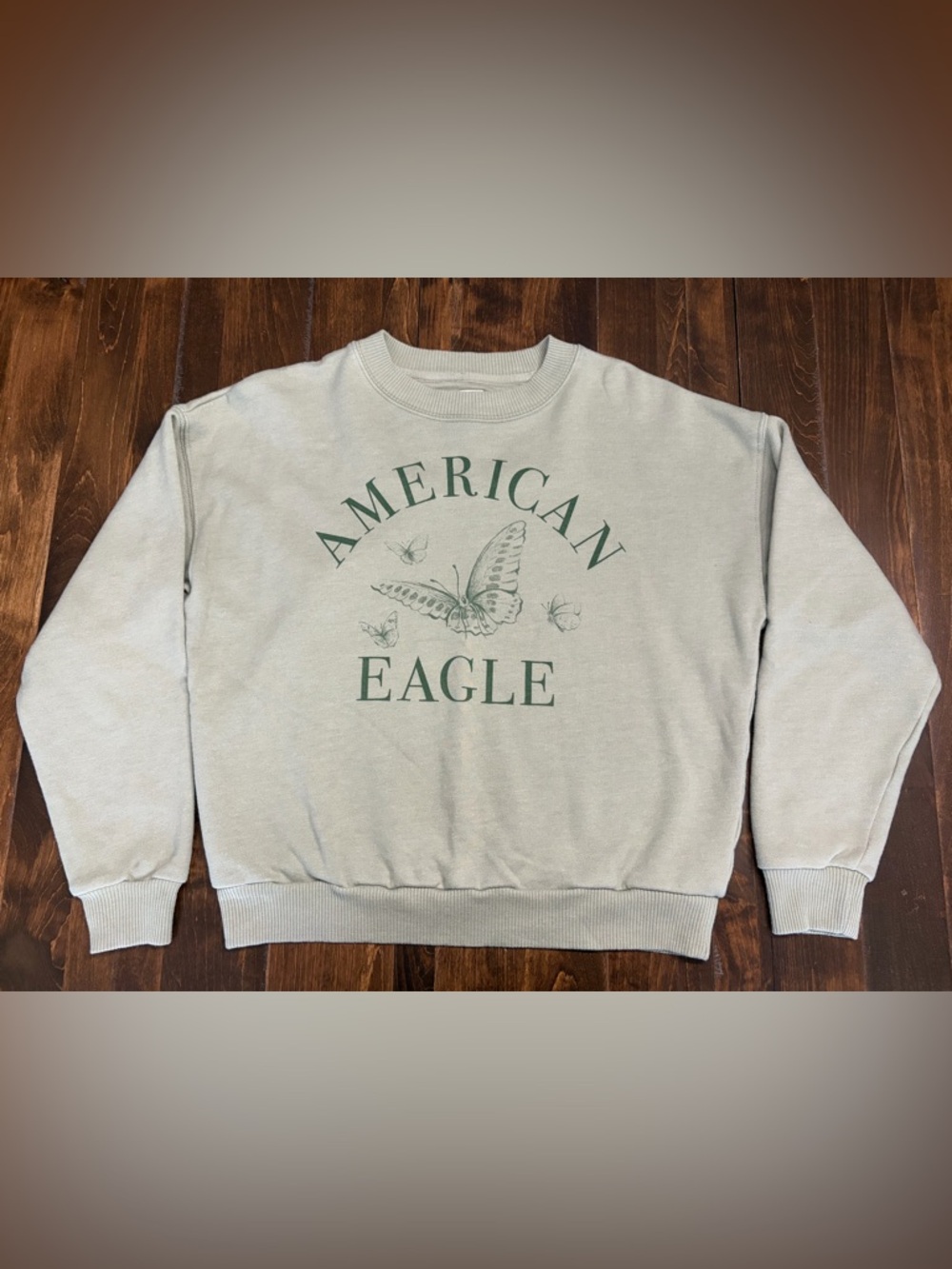 American Eagle Sage Green Crewneck Sweatshirt